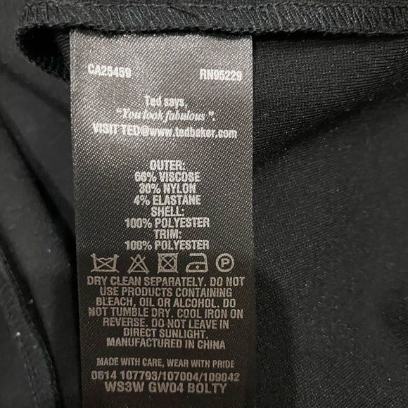 Ted Baker Bolty Dress Asymmetric Draped Cape - Picture 5 of 14